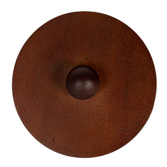 Hello Honey® White Raised Dots Stoneware Canister with Acacia Wood Lid